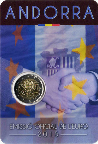 2 Euro Gedenkmnze Andorra 2015