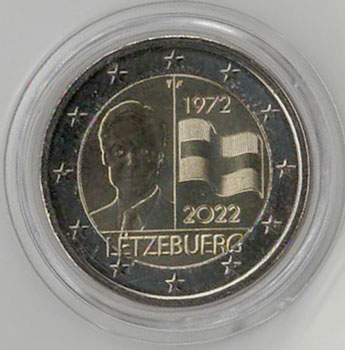 2 Euro Gedenkmnze Luxemburg 2022