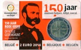2 Euro Gedenkmnze Belgien 2014 Coincard